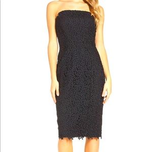 JILL JILL STUART Strapless Floral Lace Dress - Sz4